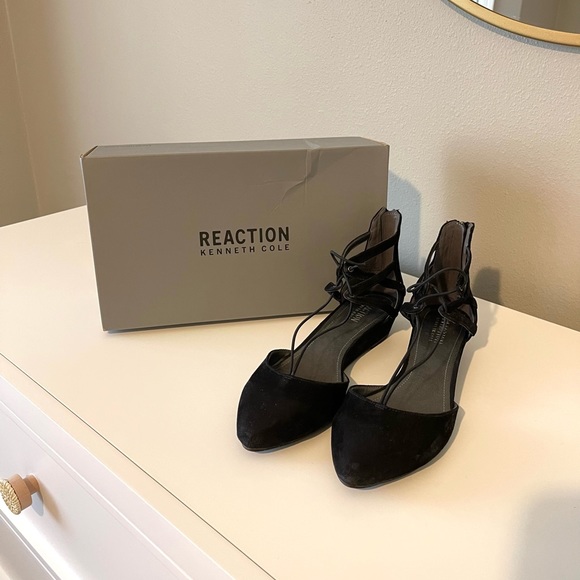 Kenneth Cole Reaction | Shoes | Kenneth Cole Reaction Black Why Not Suede  Wedges | Poshmark